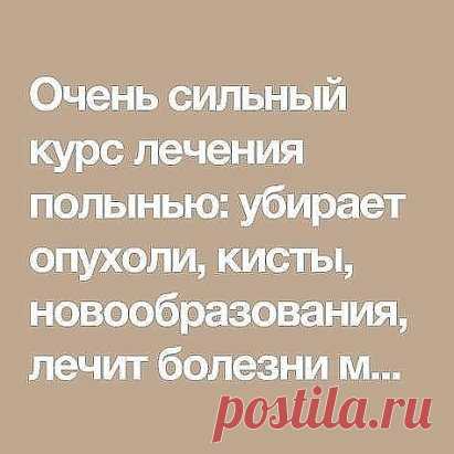 Лечение полынью убивает всю гноеродную простейшую инфекцию в организме, излечивает бессонницу, нервные болезни, восстанавливает обмен веществ, в результате чего исчезает ожирение и лишний вес.