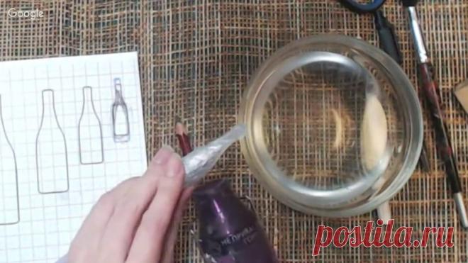 Актуальный мастер-класс под Новый год))
Миниатюрная бутылочка 