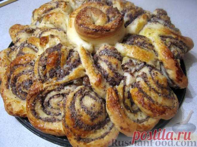 Рецепт: Кружевной пирог с маком на RussianFood.com