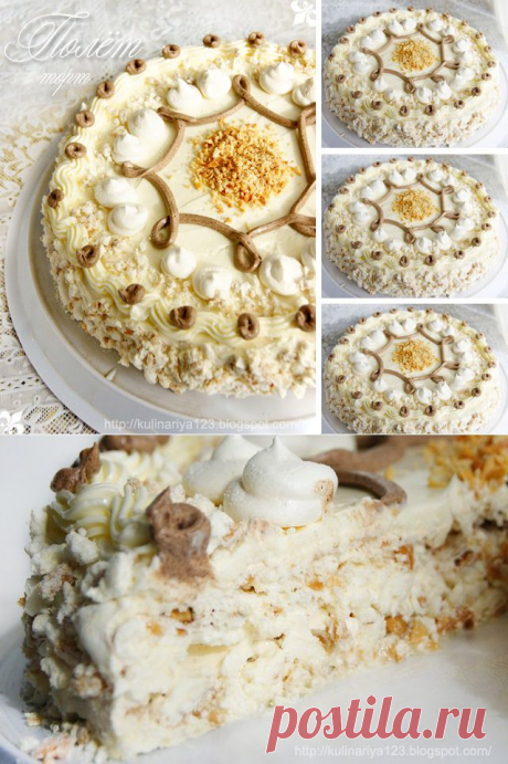 Торт с арахисом, похож на Киевский