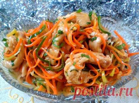 Хе из куриной грудки с овощами — ДОМАШНИЕ