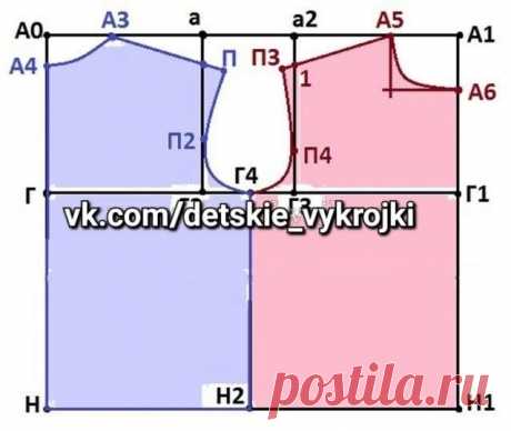 ​Выкройка рубашки для мальчика
