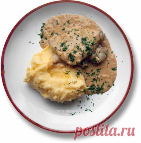 Печень в сметане (Wątróbka w śmietanie) – Польша – рецепт