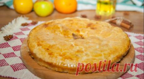 Яблочный пирог с лимоном и корицей — Готовим дома