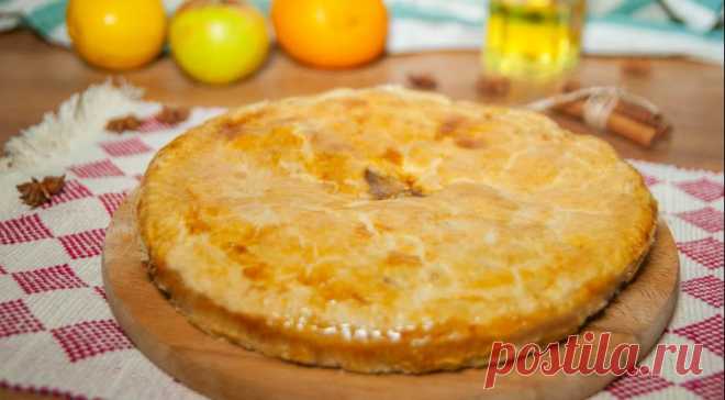 Яблочный пирог с лимоном и корицей — Готовим дома