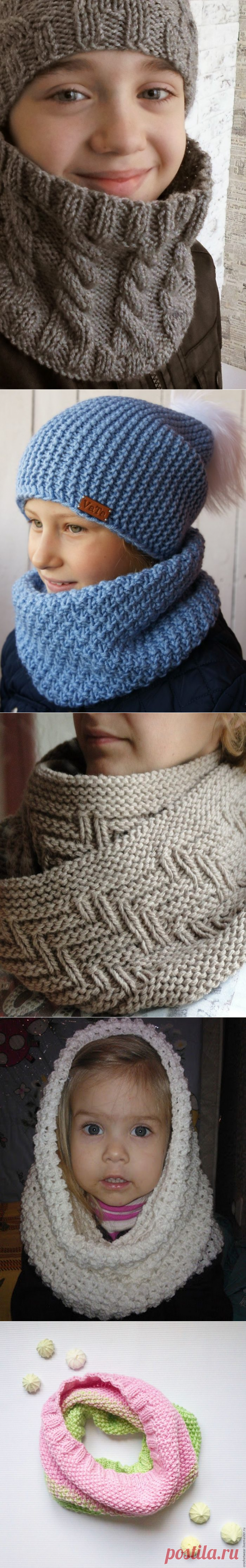 Как связать красивый детский шарф снуд спицами для девочки и мальчика? Шапка и снуд для девочки и мальчика спицами: схема с описанием, узоры, размеры