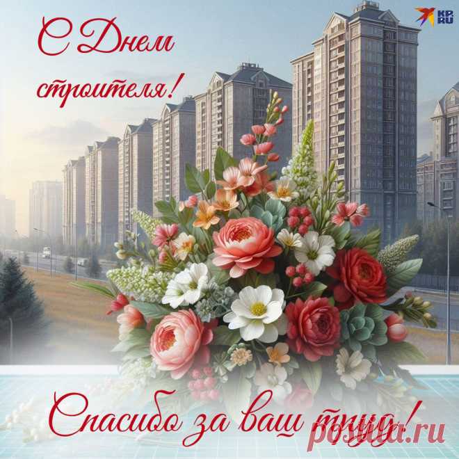 Я с Днем строителя Вас поздравляю!
Огромных успехов в работе желаю.
Пускай будет крепким здоровье всегда,
Удача от Вас не уйдет никогда!