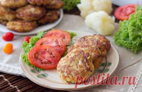 Рубленные котлеты из куриной грудки с цветной капустой и овсяными хлопьями, рецепт куриных котлет с пошаговыми фото | Все Блюда