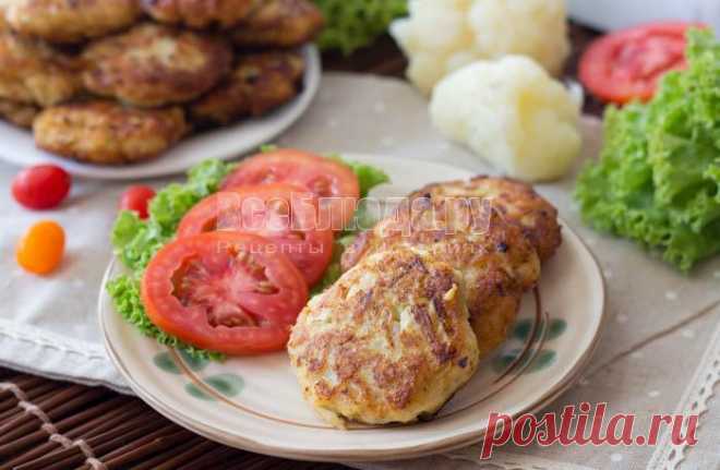 Рубленные котлеты из куриной грудки с цветной капустой и овсяными хлопьями, рецепт куриных котлет с пошаговыми фото | Все Блюда