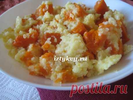 Пшенная каша с тыквой, рецепт для мультиварки