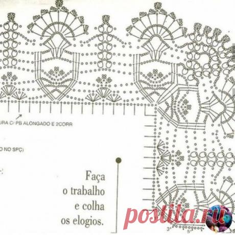 Салфетка и дорожка одним узором