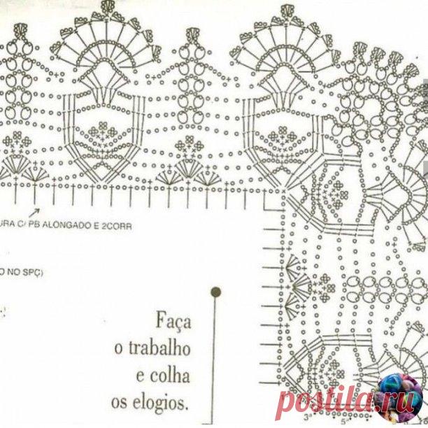Салфетка и дорожка одним узором