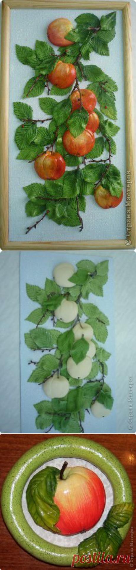 Панно на стену &quot;Яблоки&quot; своими руками.