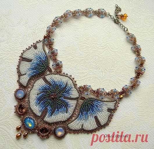 (330) Olga Orlova | Seed beads - Flowers & Leaves | Бисероплетение, Ожерелья и Бисер