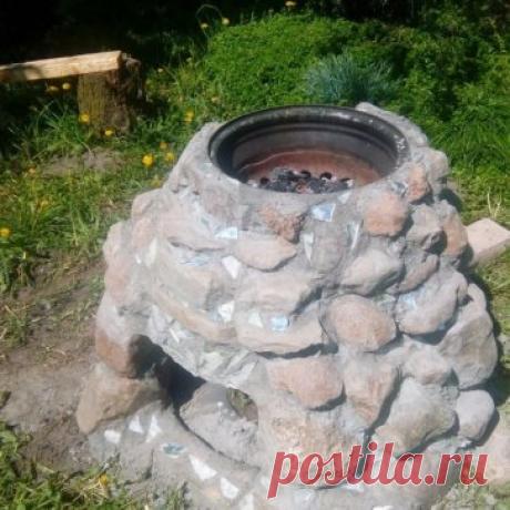 От подписчицы:
Мангал с использованием автомобильного диска