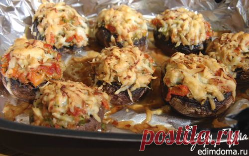 Грибы по-тоскански с красным перцем и оливками | Кулинарные рецепты от «Едим дома!»