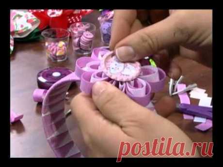 Mulher.com 07/08/2012 Valeria Soares - Arquinho Trançado Com fitas 02 - YouTube