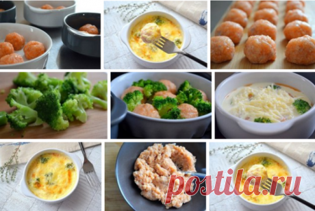 Рыбные фрикадельки в сливочном соусе

Фарш рыбный — 250 г
Лук — 1 шт.
Сухари (молотые) — 3–4 ст. л.
Сливки молочные (30%) — 300 мл
Сыр (тертый) — 50–100 г
Брокколи — по вкусу
Соль — по вкусу
Белый перец — по вкусу

Количество порций – 2

1. В рыбный фарш (у меня из красной рыбы) прокрутить или очень мелко нарезать небольшую луковицу. Добавить молотые сухари (ориентируйтесь по густоте фарша: если фарш жидковат, положите чуть больше сухарей), соль и белый перец по вкусу.

2....