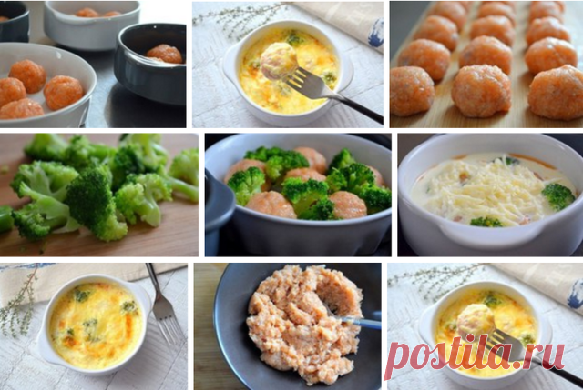 Рыбные фрикадельки в сливочном соусе

Фарш рыбный — 250 г
Лук — 1 шт.
Сухари (молотые) — 3–4 ст. л.
Сливки молочные (30%) — 300 мл
Сыр (тертый) — 50–100 г
Брокколи — по вкусу
Соль — по вкусу
Белый перец — по вкусу

Количество порций – 2

1. В рыбный фарш (у меня из красной рыбы) прокрутить или очень мелко нарезать небольшую луковицу. Добавить молотые сухари (ориентируйтесь по густоте фарша: если фарш жидковат, положите чуть больше сухарей), соль и белый перец по вкусу.

2....