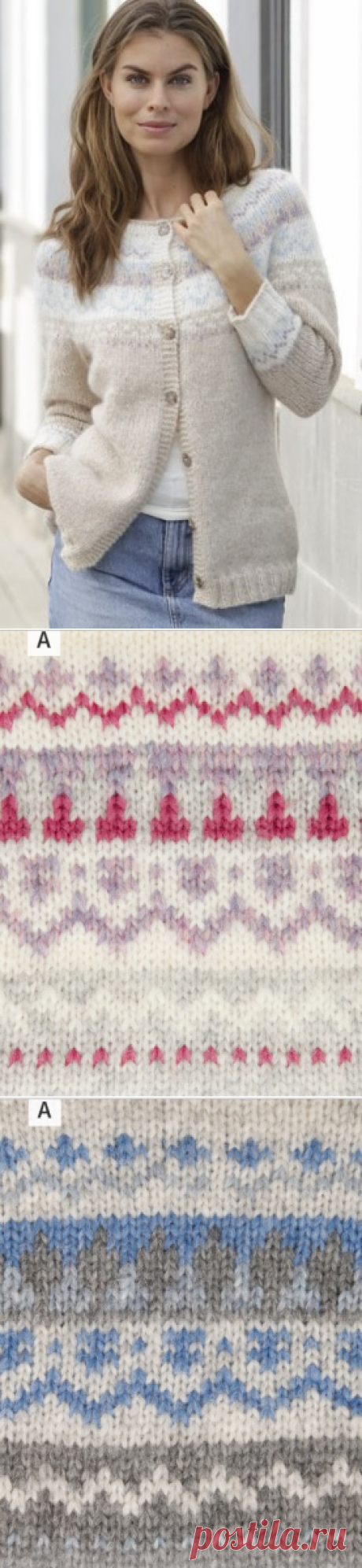 DROPS 191-3 NOUGAT CARDIGAN ☼ С ПЕРЕВОДОМ / Всё из мира рукоделия (изучаю и делюсь различными техниками и видами рукоделия)