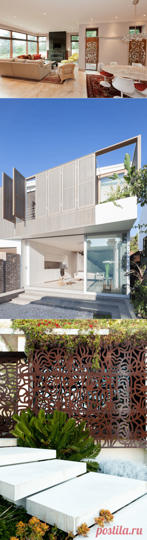 Декоративные экраны 
Ими мы больше привыкли закрывать батареи, а не окна.Дизайнеры ратуют за смелые эксперименты с помощью различных оконных экранов из дерева, пластика, алюминиевой сетки, металла, украшенных искусной лазерной резкой. Такая эффектная ширма не только защитит комнату от солнечного света и от посторонних взглядов, но и предаст интерьеру неповторимый шарм. Да и ухаживать за ними просто – достаточно протирать пыль. Наиболее практичны в использовании – складные экраны