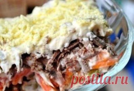 Салат "Безумный" с крабовыми палочками