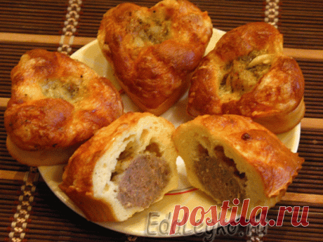 оригинальные пирожки с мясом в виде мясных маффинов