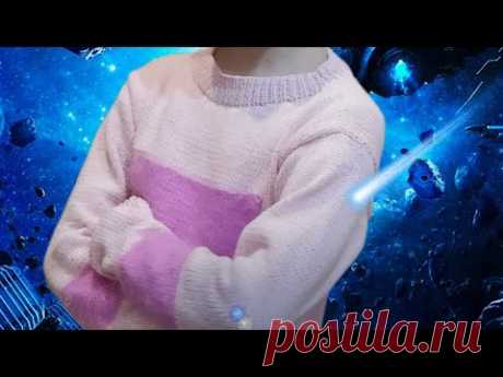 Простая кофточка на девочку 10 - 11лет