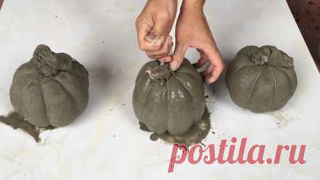 Simple Concrete Projects For The Garden - Cement Flower Pots Made From Foot Socks Easy