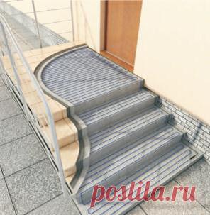 Обогрев ступеней, пандусов и наружных площадок от компании «Профэлектрообогрев»