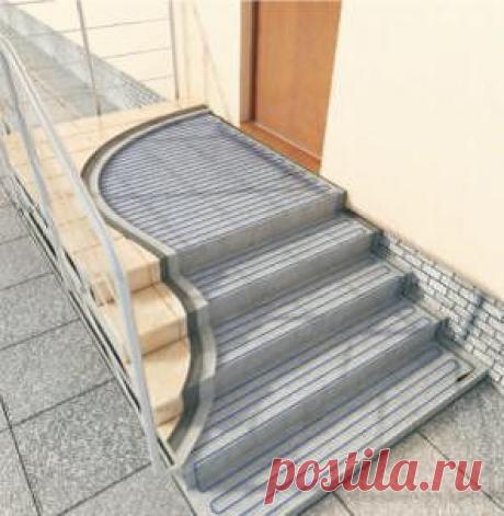 Обогрев ступеней, пандусов и наружных площадок от компании «Профэлектрообогрев»