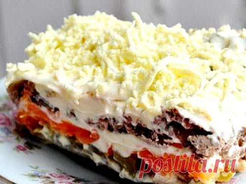 Салат слоёный Печёнкин