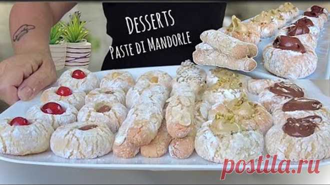 DESSERTS PASTE DI MANDORLE assortiti 🧁🍪🍩 GLUTEN FREE facili e veloci ALMOND DESSERT
