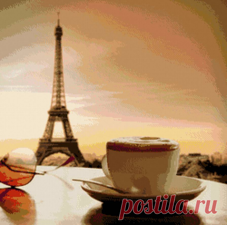 Схема вышивки «утренний париж» - Вышивка крестом