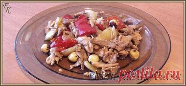 Мясо по-китайски: рецепт с болгарским перцем и фундуком