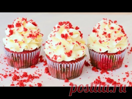 Капкейки Красный бархат ☆ Red velvet cupcakes