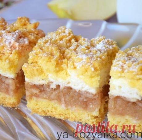 Яблочный пирог с белковой шапкой. Немецкий яблочный пирог с безе