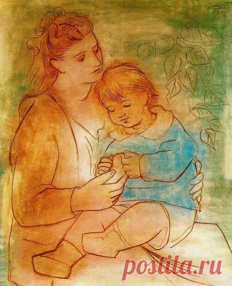 Картина Пабло Пикассо. Мать и дитя 1. 1922 | Пабло Пикассо