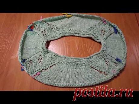 Летняя туника "Ивушка" регланом сверху, подробный МК, 2 часть (росток)