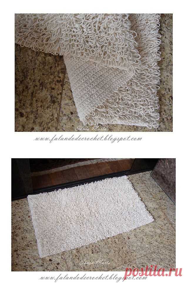 Связать крючком коврик. Класс!!!