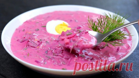 Идеально для ЛЕТА! Вкусный ХОЛОДНЫЙ суп СВЕКОЛЬНИК (ХОЛОДНИК).