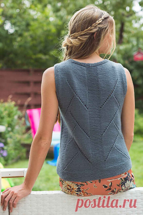 ТОПЫ СПИЦАМИ НА ЛЕТО СХЕМА + ОПИСАНИЕ | Копилка узоров (Вязание спицами) | Дзен