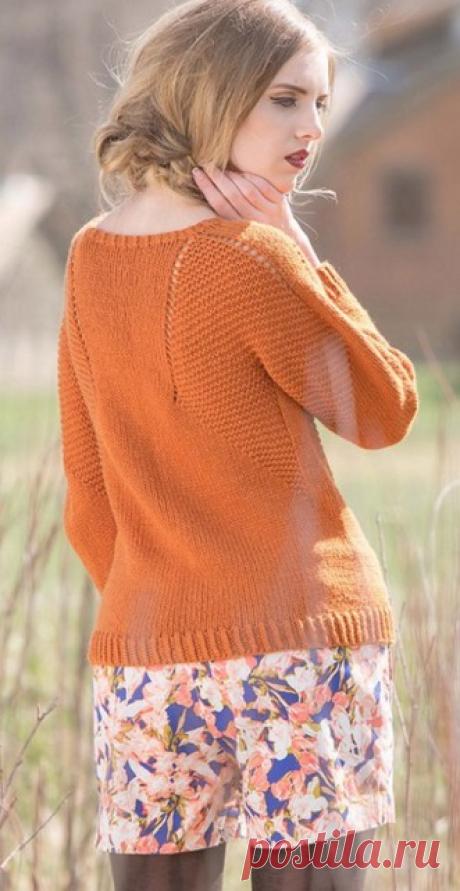 Вязание модного пуловера