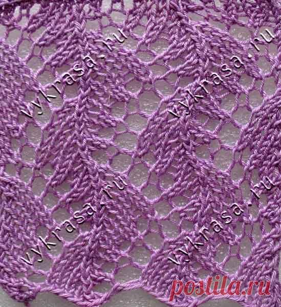 Вяжем ажурный кружевной узор