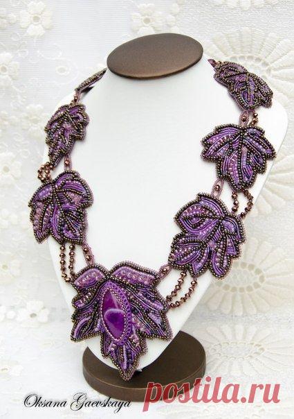 Альбом пользователя oks-anka: Колье Волшебный листопад | Bead