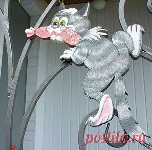 Оригинальные поделки из фанеры для сада и дачи