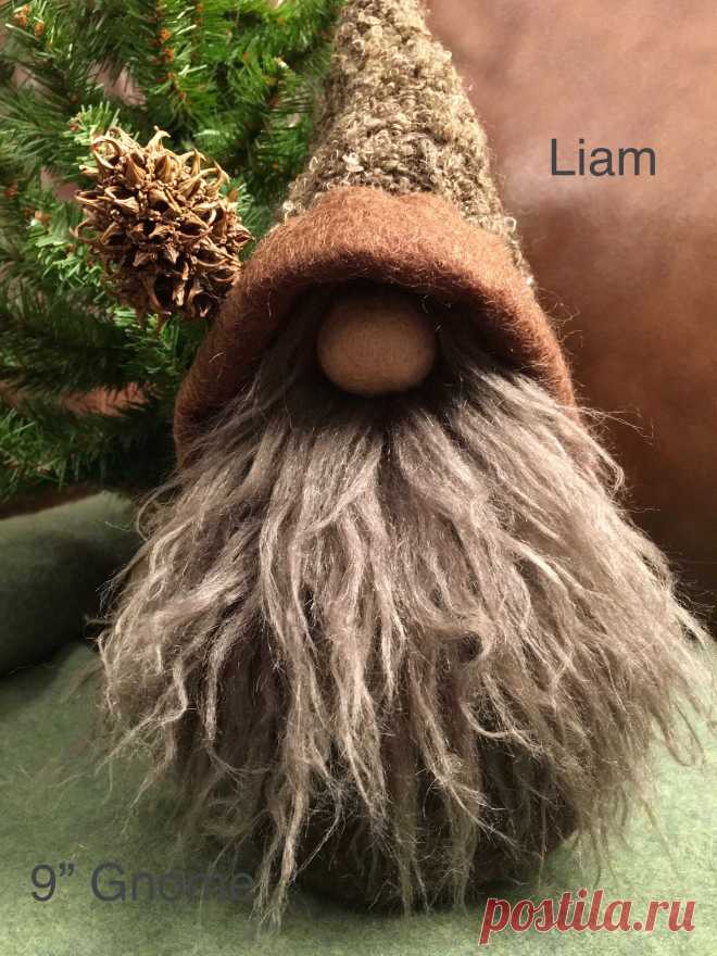 LIam-Upcycled wool gnome made by Margaret Staron