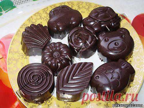 Шоколадные конфеты с вафлями - Готовим сами