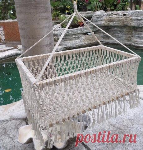 Подвесная люлька для малыша своими руками