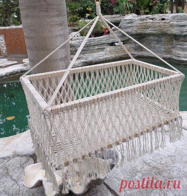Подвесная люлька для малыша своими руками